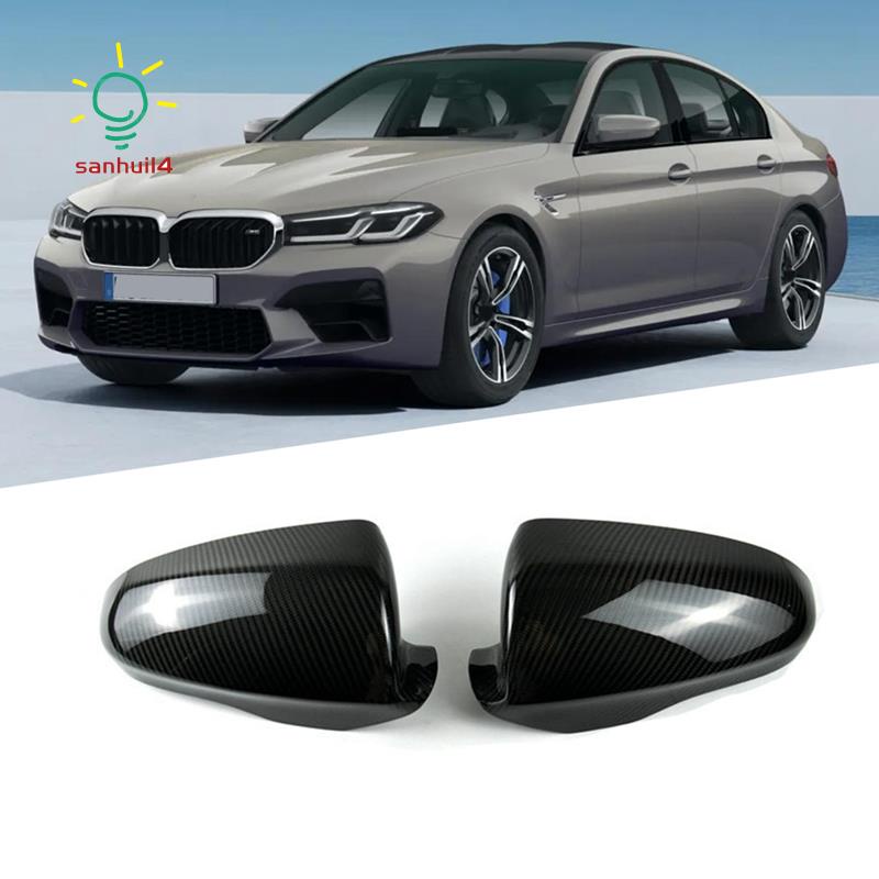 BMW 適用於寶馬 M5 F10 2012-2016 備件配件零件側後視鏡罩汽車造型的汽車真正碳纖維後視鏡罩殼蓋