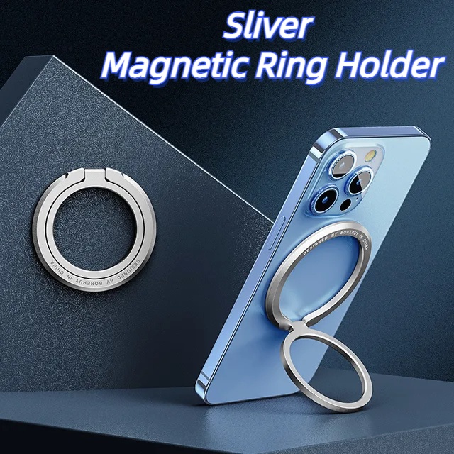 IPhone新款磁吸手機架 手機指環扣 Magsafe磁吸支架 360可調節指環支架 手機立架 輕巧便捷 隱形支架
