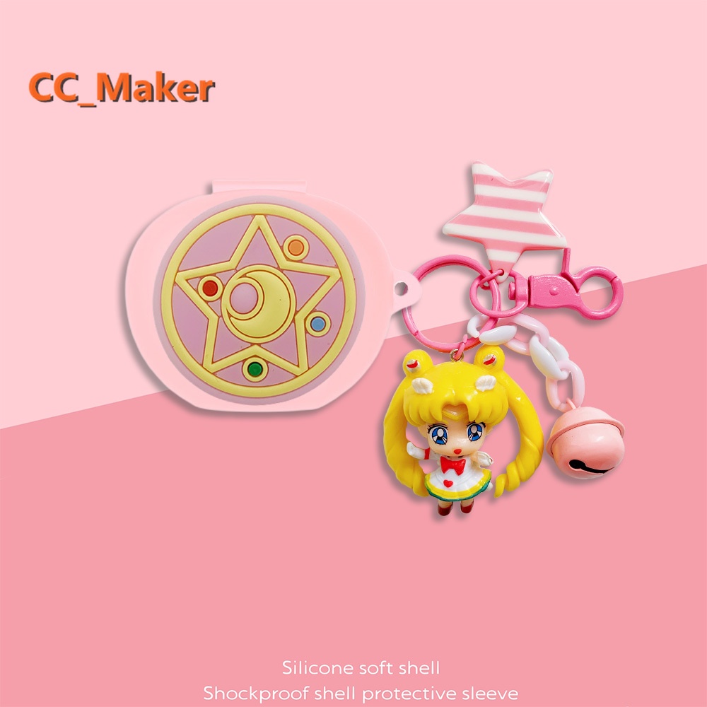 SAILOR MOON 適用於 EDIFIER TWS NB2 Pro 手機殼可愛美少女戰士鑰匙扣挂件 EDIFIER