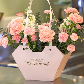 #臺灣熱銷# 韓式手提鮮花禮品袋 防水蝴蝶高階精品袋子 花束包裝 網紅鮮花禮品包裝袋 花束手提袋 花店專用