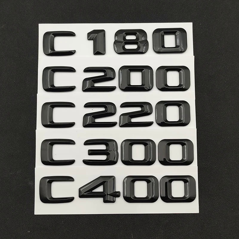 3d 字母汽車貼紙梅賽德斯奔馳 C200 C220 C250 C300 C350 C400 C450 W205 W204