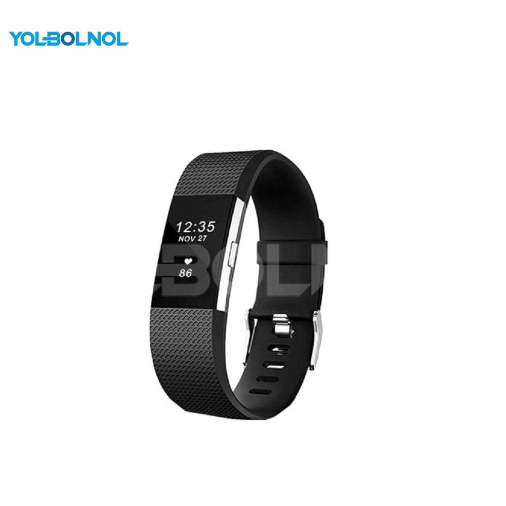 【矽膠錶帶】Fitbit Charge 2 智慧 智能 手錶 替換純色 運動 菱形紋 腕帶