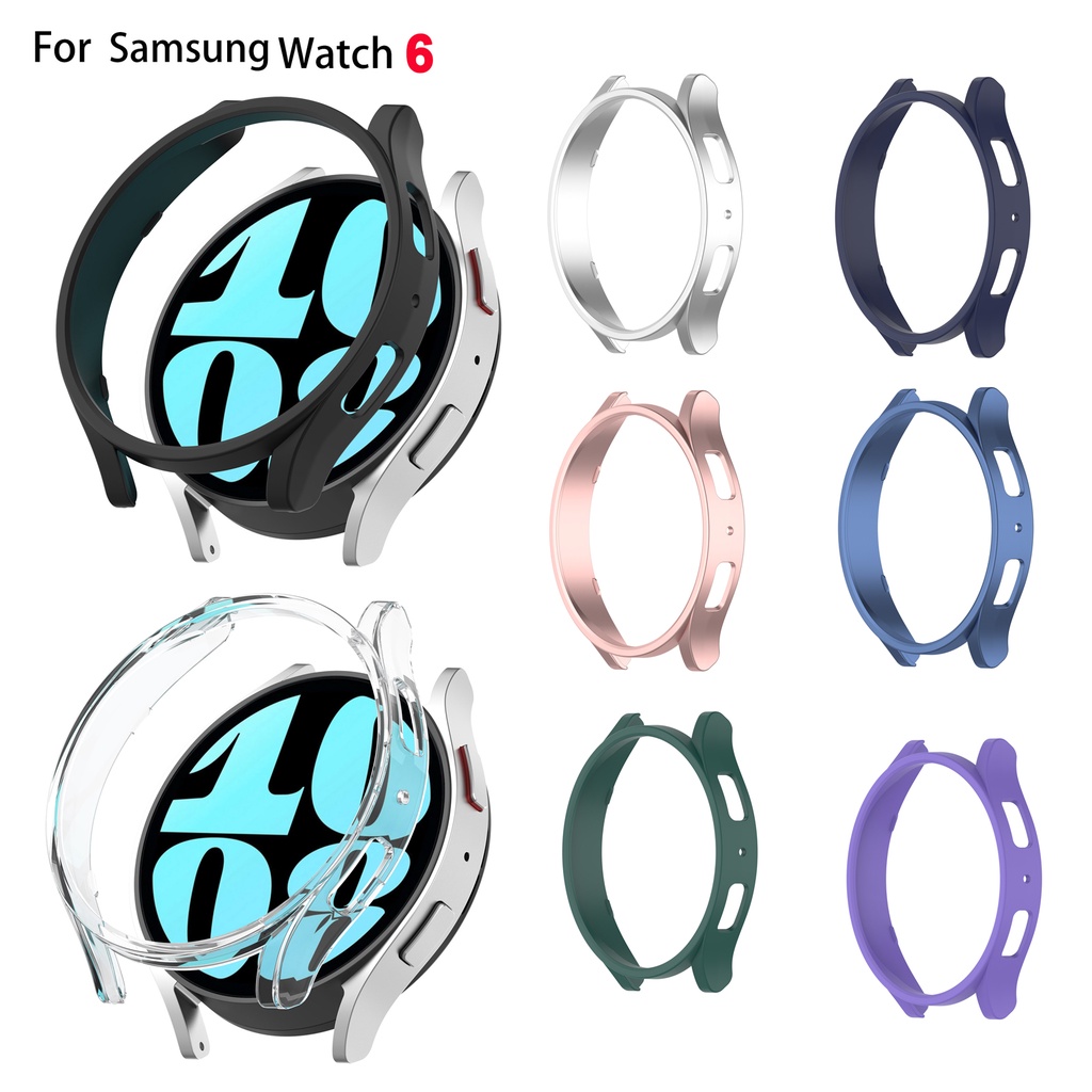 SAMSUNG 適用於三星 Galaxy Watch 6 40 毫米 44 毫米的 PC 外殼保護套