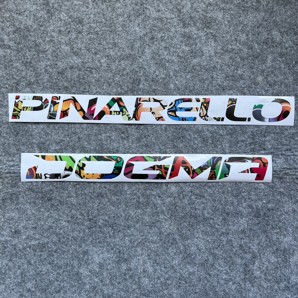 客製化【腳踏車貼紙】 pinarello皮娜公路車logo改色貼紙 覆蓋 原logo改色訂製