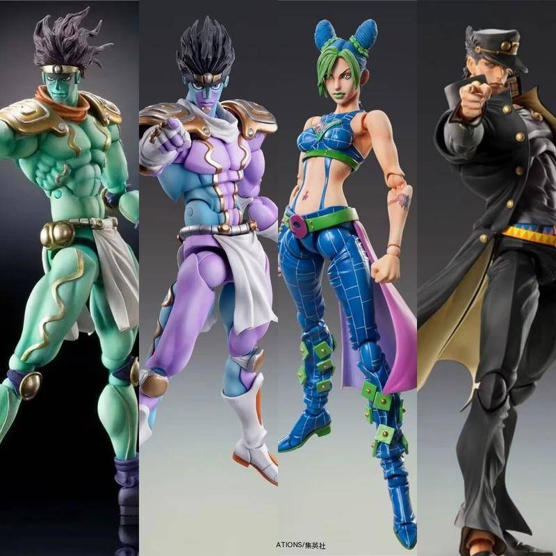 優質版 JoJo的奇妙冒險 白金之星 空條徐倫 限量港版  空條承太郎 迪亞波羅東方仗助第3部世界盒裝 公仔