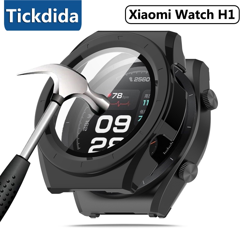 XIAOMI 適用於小米手錶 H1 薄膜硬質保護殼的小米手錶 H1 屏幕保護膜保護殼玻璃