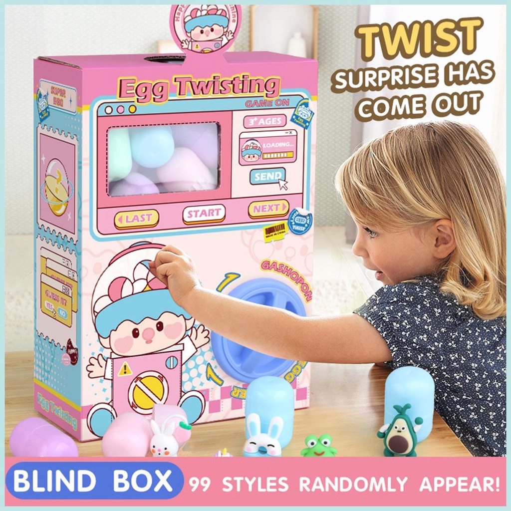 扭蛋機玩具帶 16 個蛋爪機玩具自動售貨機聖誕盲盒膠囊玩具哥特