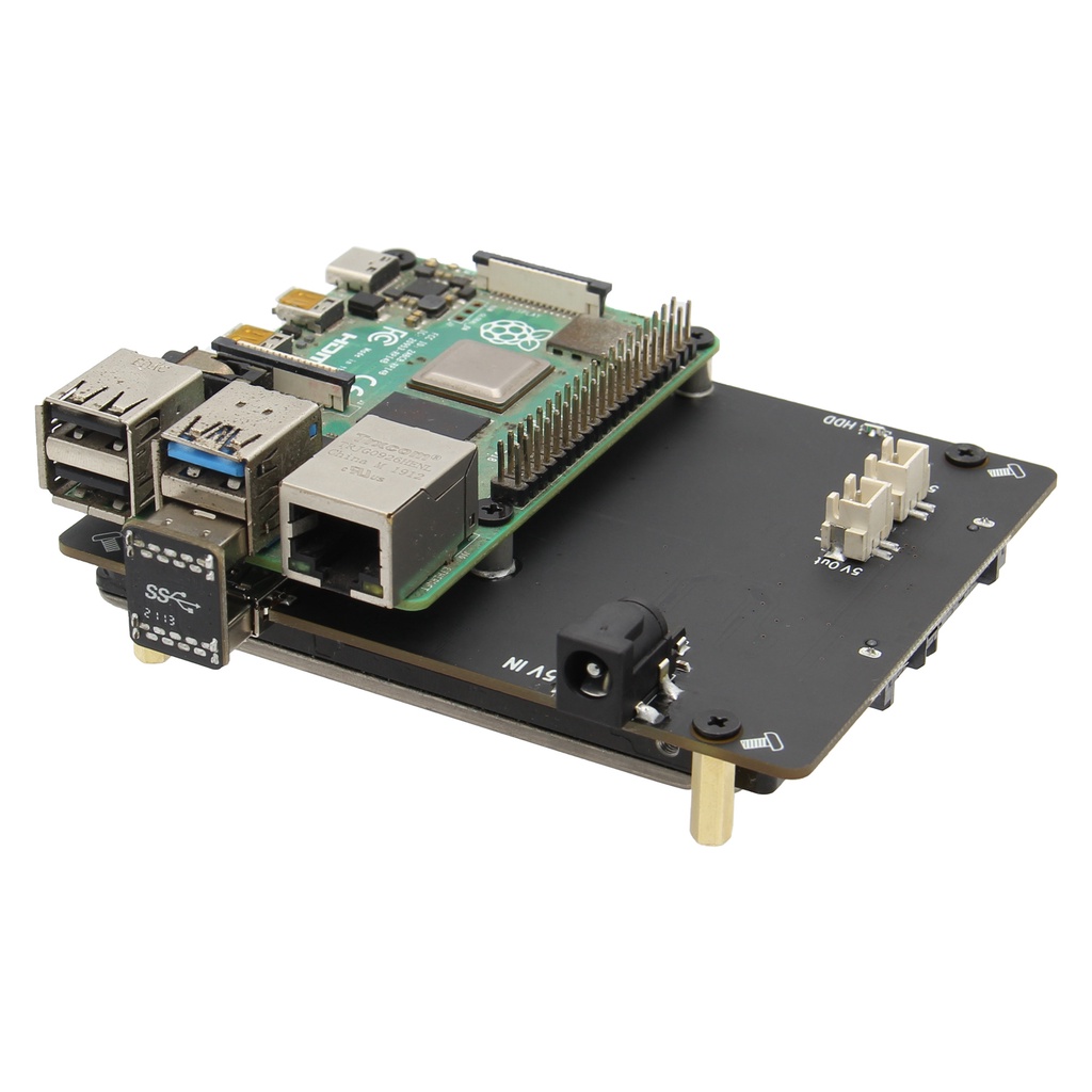 【超值現貨】適用於樹莓派 4 2.5寸SATA 硬碟儲存擴展板 X825 V2.0 NAS存儲