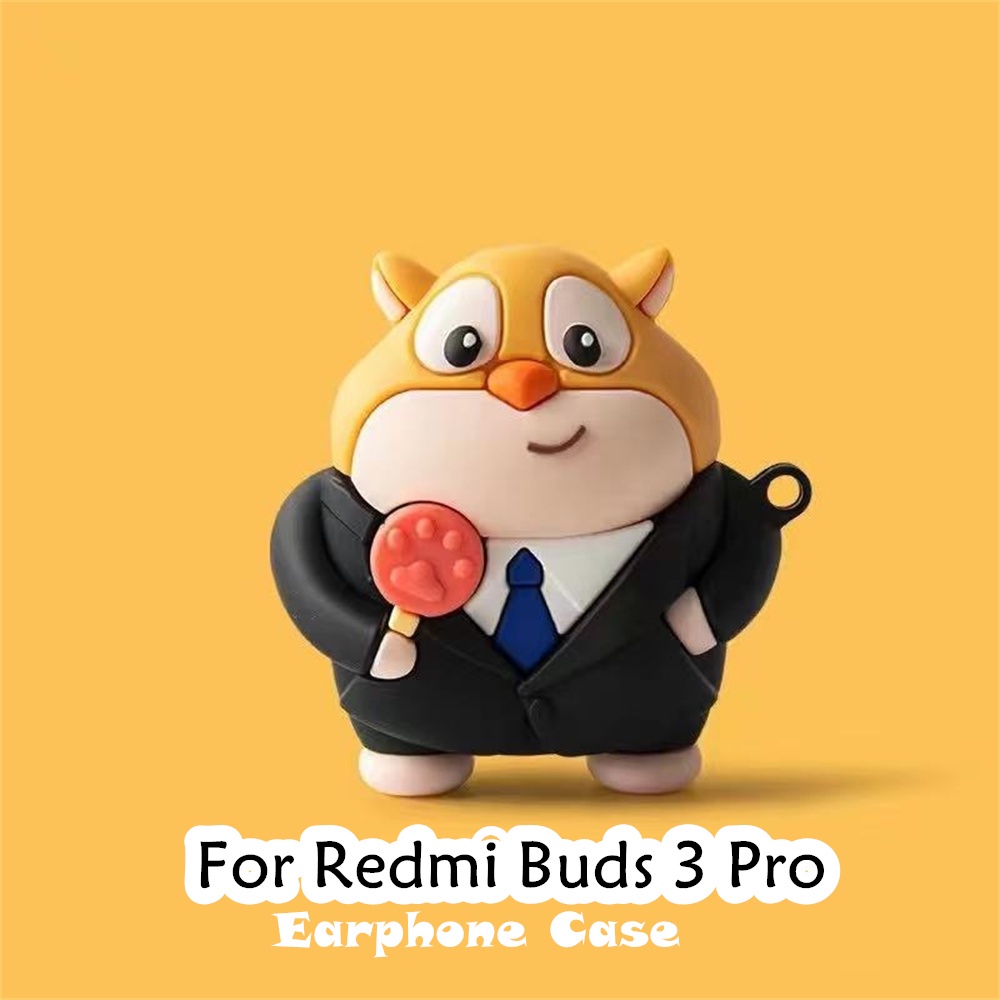【潮流正面】適用於 Redmi Buds 3 Pro 保護套創新卡通軟矽膠耳機套保護套 NO.2