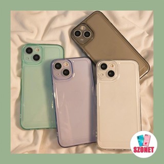 簡約透明矽膠軟質防震手機殼適用於 iPhone 16 15 14 13 12 11 Pro Max 16 Plus 16