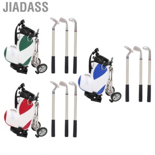 Jiadass 桌上高爾夫球筆套裝 3 支原子筆和迷你高爾夫球袋（帶握把）