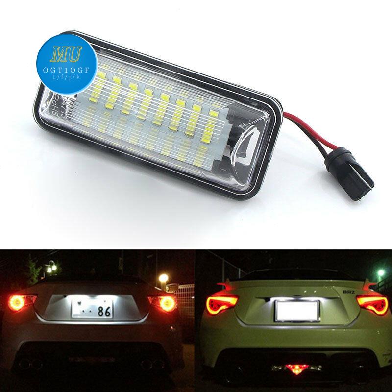 SUBARU 2x LED 車牌燈適用於豐田 FT-86 GT86 斯巴魯 BRZ WRX Forester