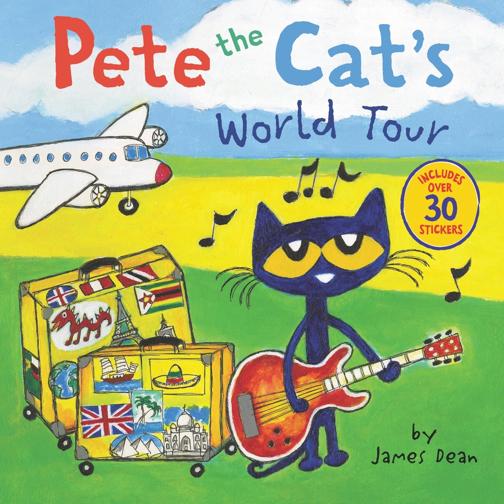 Pete the Cat's World Tour (includes over 30 stickers)(平裝本)/James Dean【禮筑外文書店】