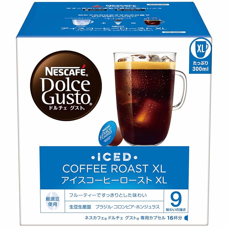 [日本直送]雀巢咖啡 Dolce Gusto 独家胶囊 冰咖啡烘焙 XL 16p x 1 盒 [普通咖啡