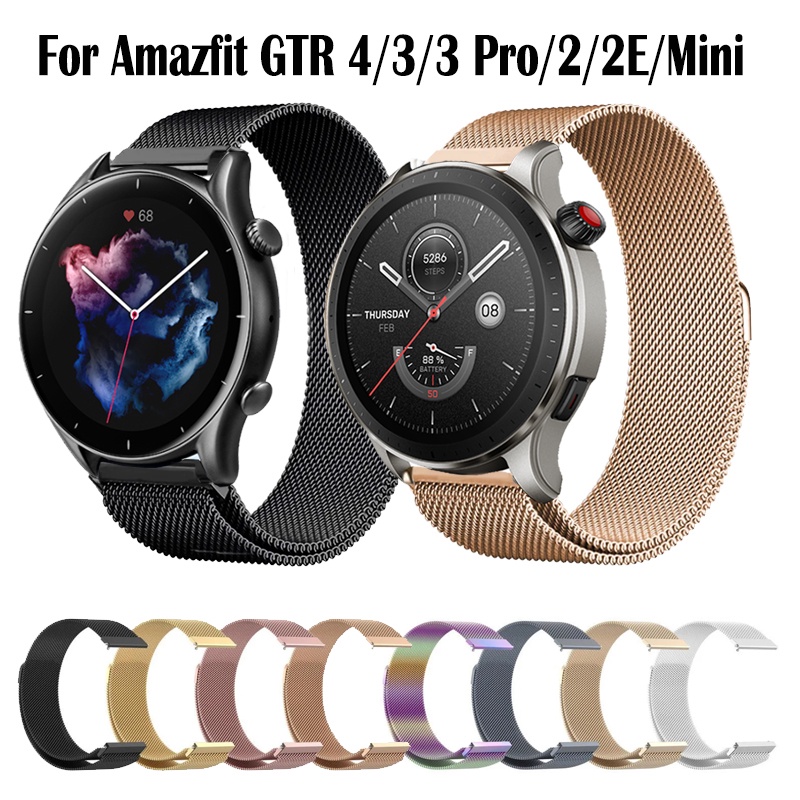 用於 Amazfit GTR 4 3 Pro 2 2E 迷你 GTR 42 毫米 47 毫米智能手錶金屬不銹鋼錶帶的磁環