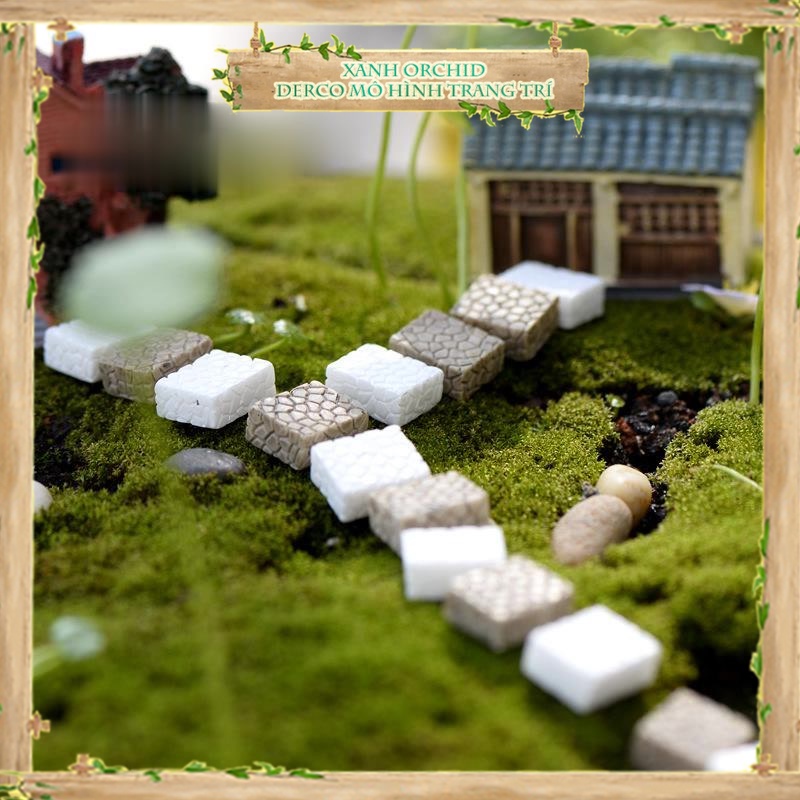 微型模型“模型磚”裝飾石蓮花、花園/盆栽、dyi、玻璃容器