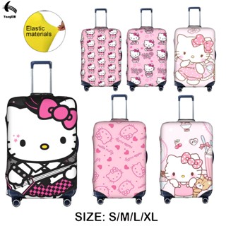 Hello Kitty Twin Stars 厚行李套旅行箱保護套防塵防水套適用於 18-32 英寸