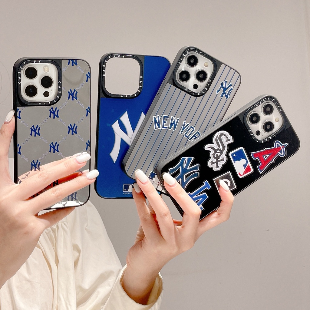 【MLB】Casetify 磁吸安全高品質鏡面手機殼適用於 iPhone 14 Pro max 15 15 Pro ma