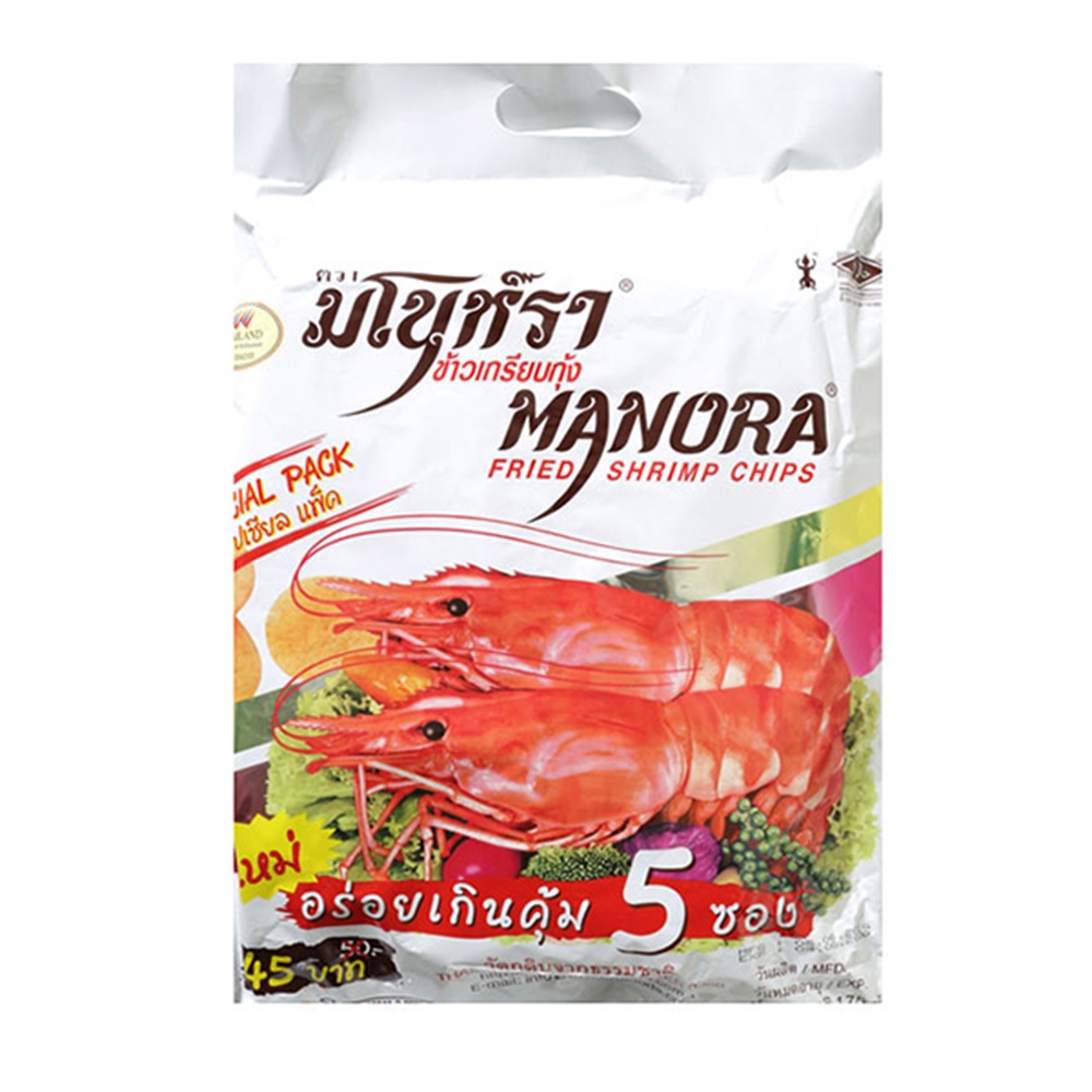 泰國MANORA瑪努拉特大包蝦片175g