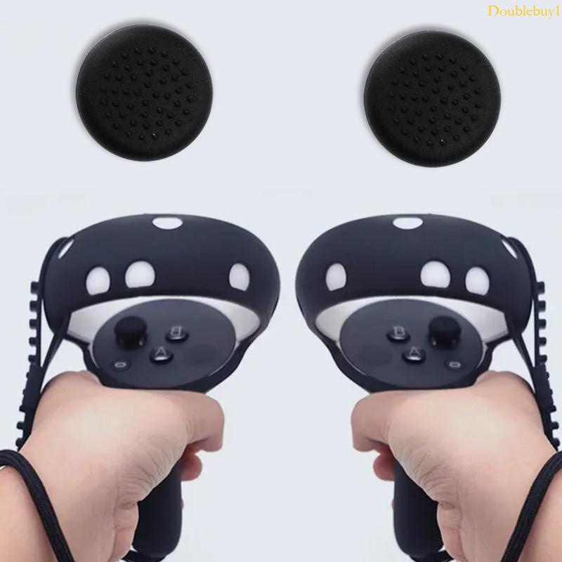 Dou 2PCS 手柄保護器搖桿矽膠蓋 VR 操縱桿蓋適用於 Oculus Quest 2