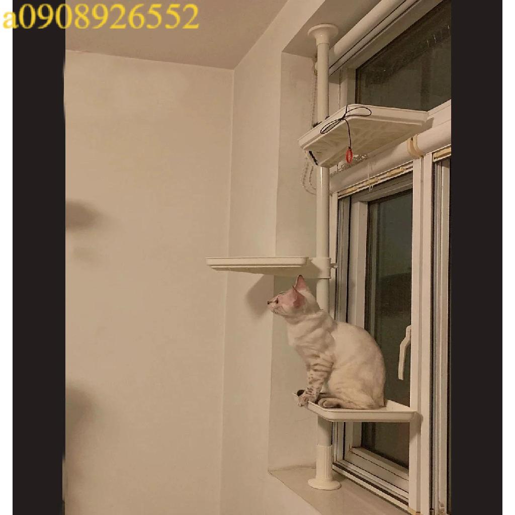 貓爬架 通天柱貓跳台 頂天立地窗檯貓窩貓樹 免打孔不佔地通頂塑貓架