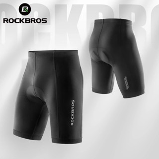 POWERBAND ROCKBROS 夏季騎行短褲透氣自行車短褲緊身衣 MTB 公路運動自行車褲防震海綿墊自行車短褲