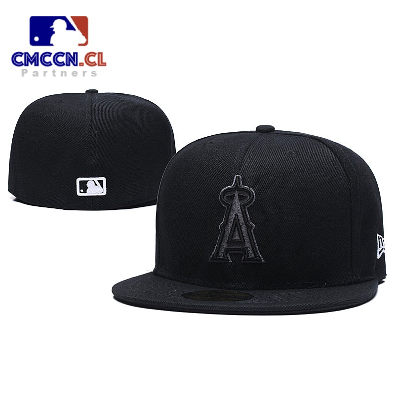 New Era 高品質 MLB Angels Anaheim 帽子修身男式女式 59Fifty 帽子全封閉合身帽子運動刺