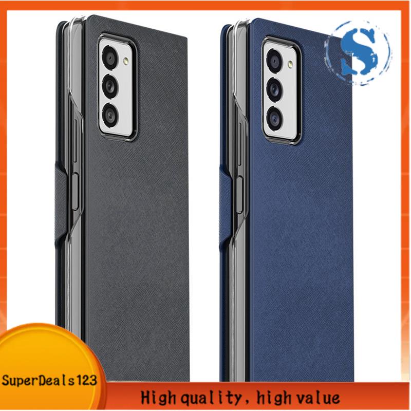 SAMSUNG 【SuperDeals123】皮革翻蓋手機殼錢包式防水手機殼適用於三星 Galaxy Z Fold 2