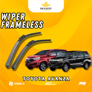 1 套舊豐田 Avanza 雨刷全新 Avanza Grand New Avanza 無框車型無鐵架玻璃雨刷全橡膠前雨刷