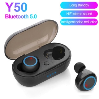 2023 新款 Y50 無線藍牙耳機高保真立體聲降噪耳機音樂運動耳塞適用於智能手機 PK i7s Y30