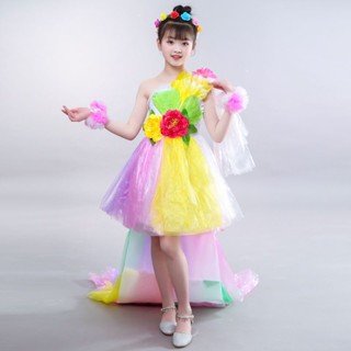 兒童環保服裝手工製作塑膠衣服幼兒園環保衣服走秀親子時裝秀表演9.13