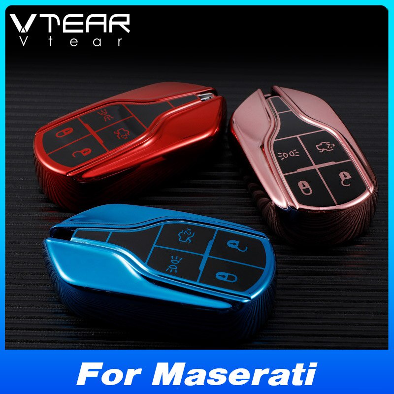 適用於瑪莎拉蒂全車系TPU多彩鑰匙套包鎖匙扣鏈 Maserati Grecale Ghibli Levante