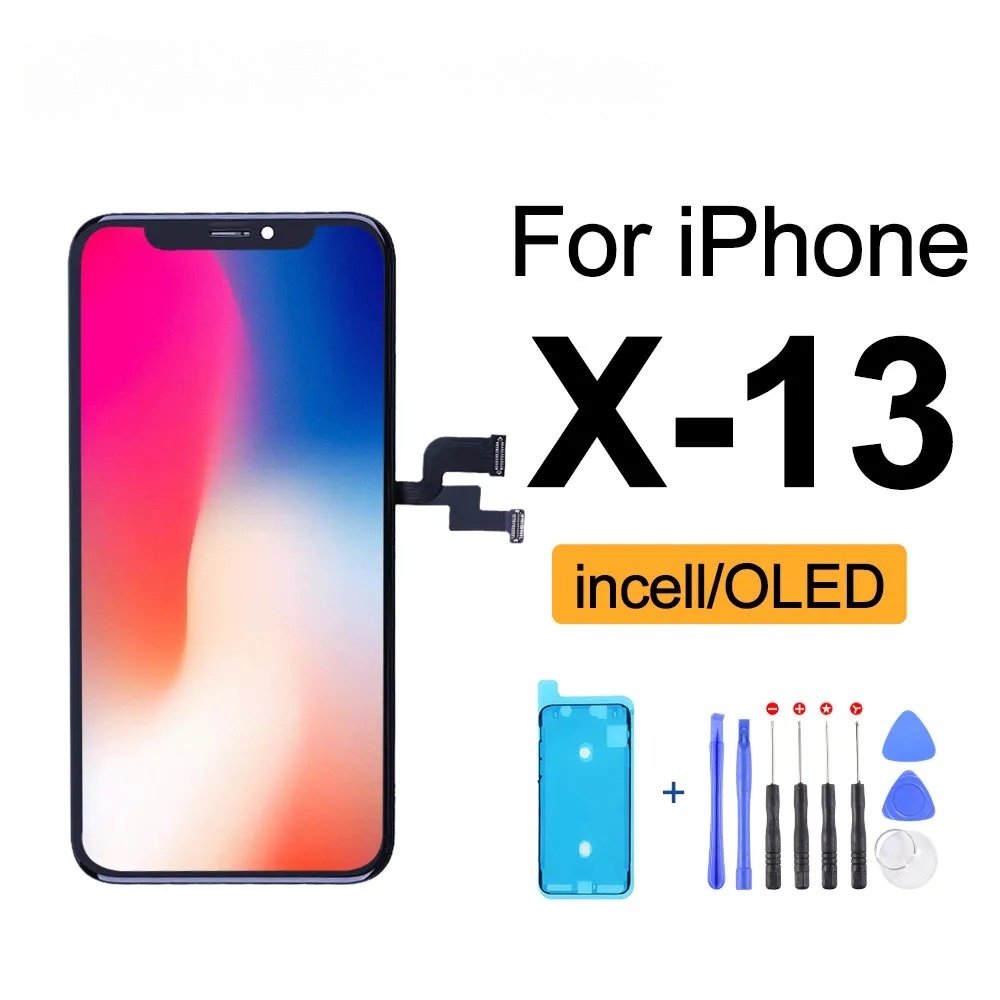 OLED手機液晶觸控螢幕總成適用於蘋果iPhone X XR XS 11 12 13 Max Pro Mini維修替換件