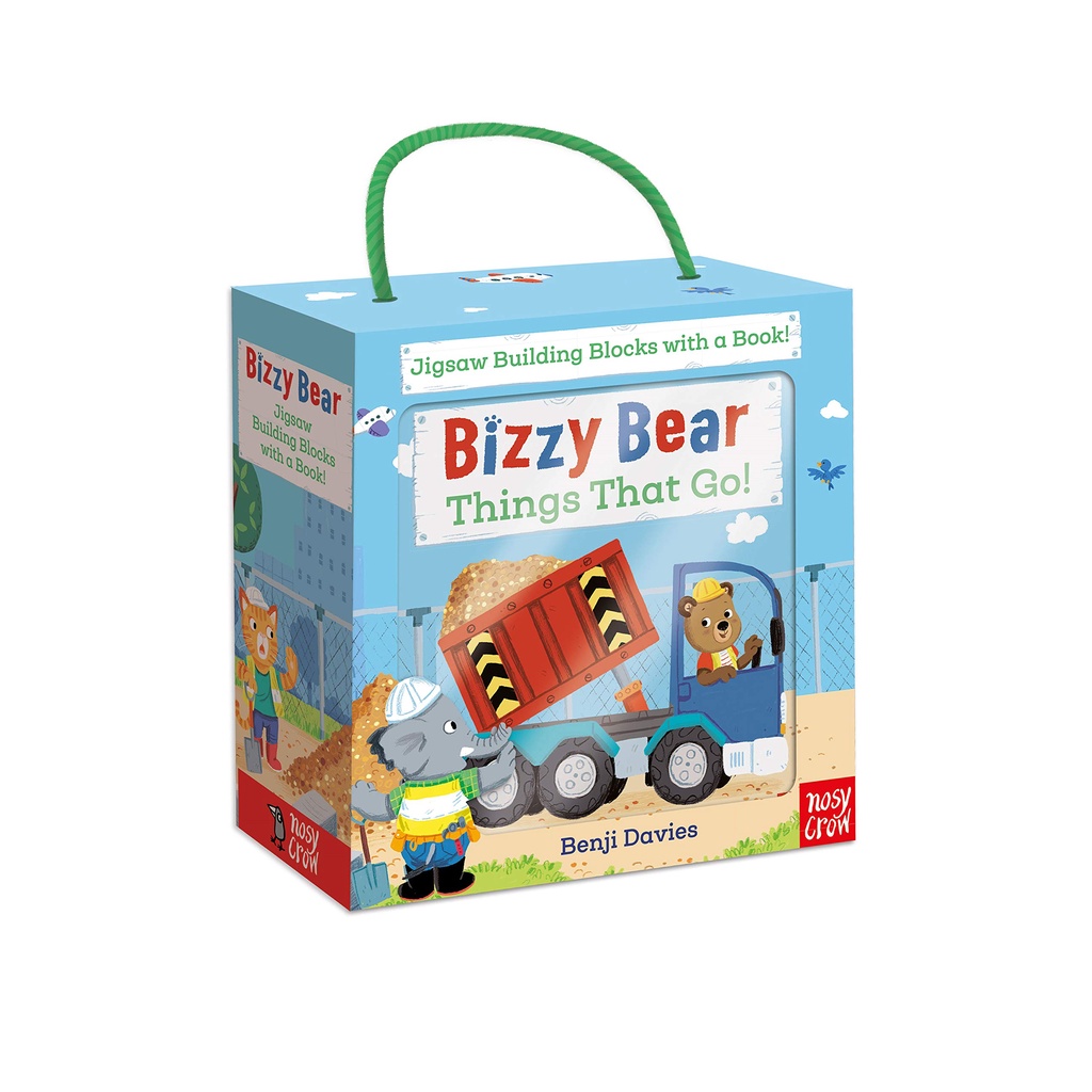 Bizzy Bear Book and Blocks set (1硬頁小書+9個厚紙積木)(硬頁書)/Benji Davies【禮筑外文書店】