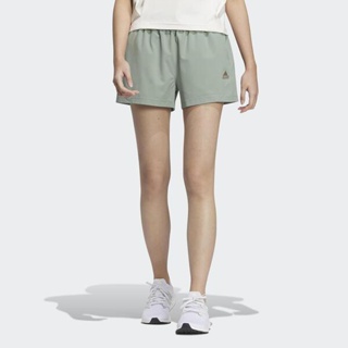 Adidas FOT WVN Short HY2841 女 短褲 平織 亞洲版 運動 訓練 休閒 防潑水 寬鬆 綠