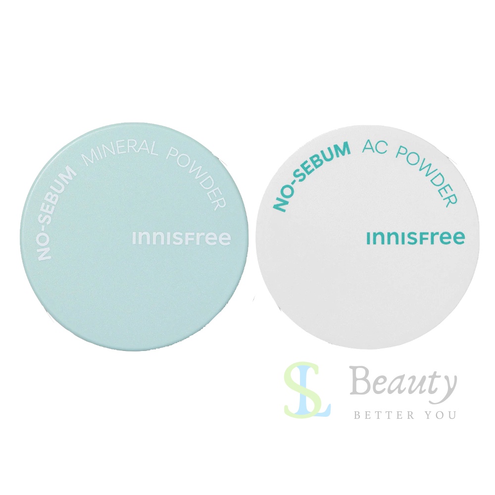 Innisfree 無油無慮礦物 控油/真心保濕 蜜粉 5g  | SL Beauty