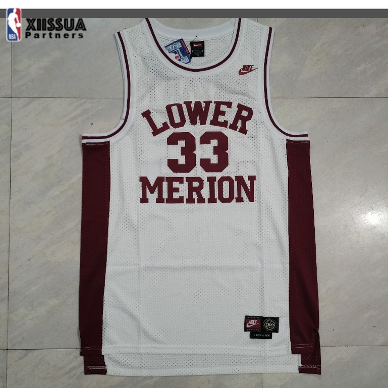 【XIISSUA】熱壓 Nba 球衣 33 號 Kobe Sports jersey 白色高中初中籃球球衣