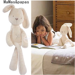 ★兔子益智玩偶抱偶嬰兒安撫玩具寶寶毛絨玩具