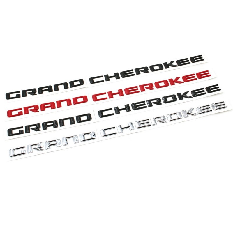 適用JEEP吉普GRAND CHEROKEE車標 分體字母車貼 車門標Logo 葉子板側標  英文貼標 大切諾基改裝標誌