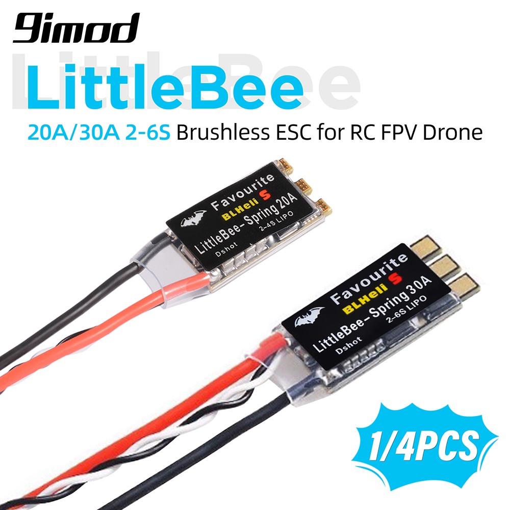 9imod 最愛 FVT LittleBee 20A/30A ESC BLHeli_S OPTO 2-6S 無刷調速器