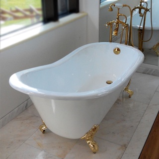 歐式獨立式鑄鐵陶瓷美式貴妃浴缸普通復古家用成人貓腳搪瓷缸浴缸