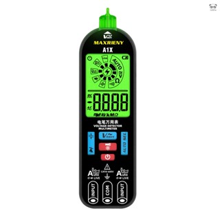 MAXRIENY 迷你數字電筆萬用表 自動防燒數字萬用表 快速準確測量電壓 電阻 二極體 自動量程 A1X充電款萬能