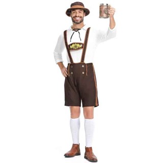 Hansel Bavarian Lederhosen 慕尼黑啤酒節男裝服裝德國啤酒節服裝Cos服Cos服男