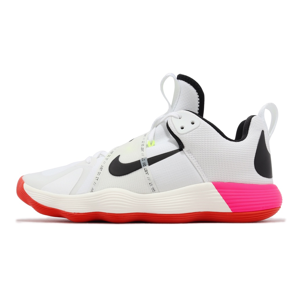 Nike 排球鞋 React Hyperset SE 白 黑 桃紅 奧運配色 男鞋【ACS】 DJ4473-121