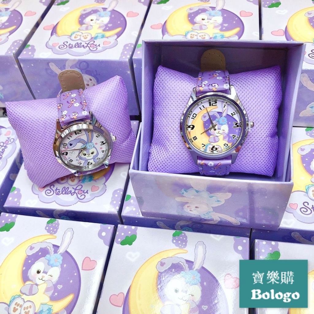 星黛露凱蒂貓美樂蒂庫洛米手錶小學生兒童手錶可愛男女孩石英指針手錶禮盒套裝幼兒園禮物過年禮物