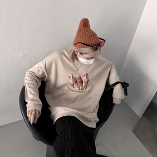 【20ss select】韓國 寵愛貓咪大學T 長袖上衣 大學T 男生長袖 情侶衣 冬天上衣 長袖 女生長袖 薄長袖