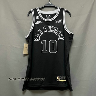 2022-23 男式全新原創 NBA 聖安東尼奧馬刺隊 #10 Jeremy Sochan 經典版黑色球衣 Swingm
