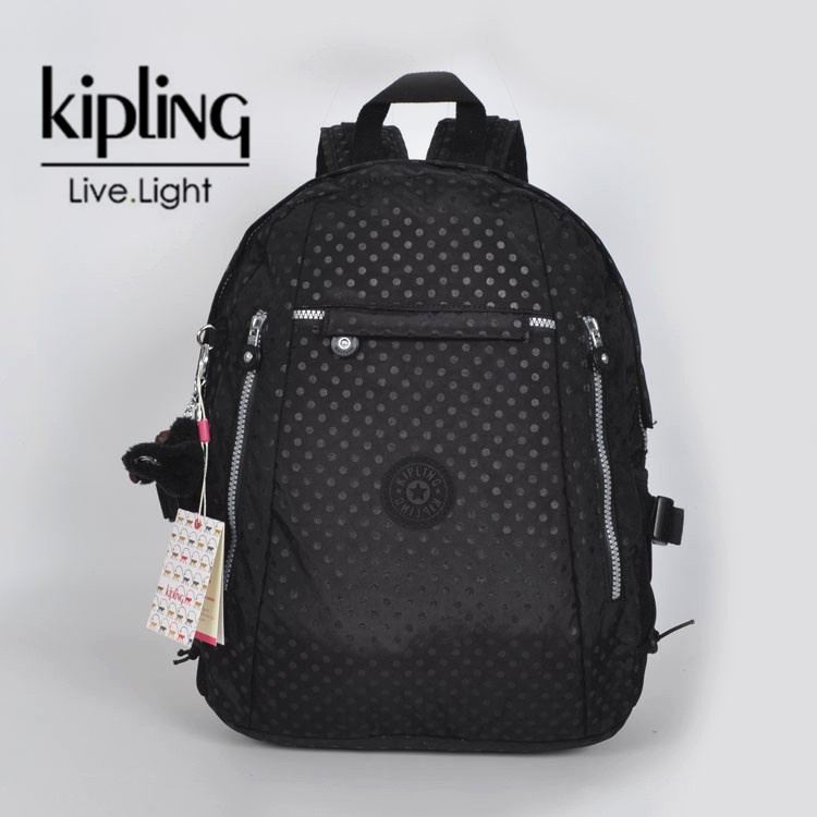 Kiplin 女士戶外旅行筆記本電腦背包休閒簡約書包青少年水桶背包 kipling Danny L 碼