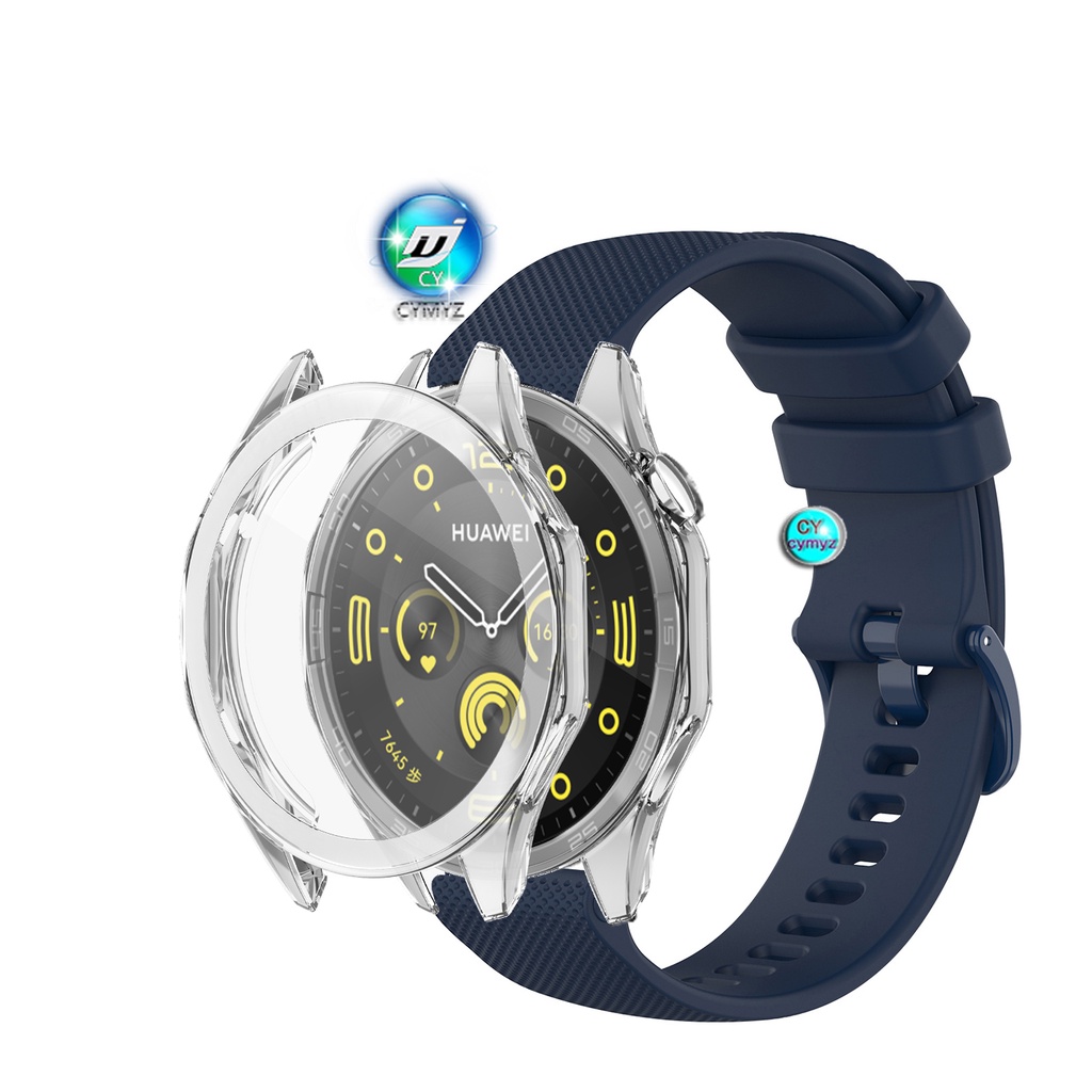 華為手錶 GT4 GT 4 錶帶 4 錶帶矽膠錶帶華為手錶 GT 4 46 毫米 41 毫米錶帶運動腕帶華為手錶 GT4