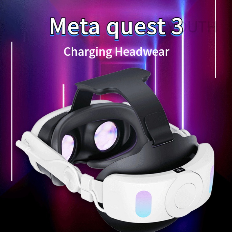 【2·2】適用於 Meta quest 3 舒適頭飾 Oulus quest 3 充電連續精英頭帶 VR 配件